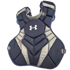 Under Armour UA Pro 4 Serie Adult 16.5 Inch Catcher Chest Protector Navy 1363215